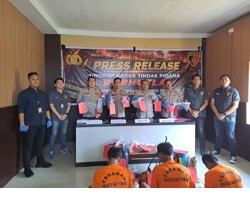 Photo: globalplanet.news OKU Timur Police Arrest Three Suspects in Intensive Forest Fire Patrols